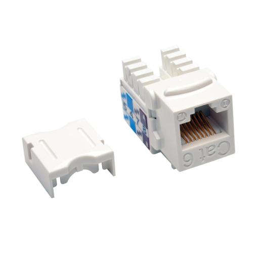[TRIPPLITE_N238-001-WH] Tripp Lite CONECTOR KEYSTONE JACK 110 PUNCHDOWN CAT6/CAT5E BLANCO .