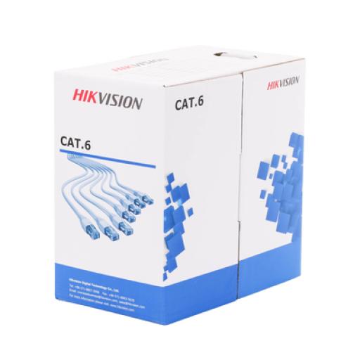 [HIKVISIONDIGITALTECHNOLOGY_DS-1LN6-UE-WB] Hikvision Digital Technology Bobina de Cable de 305 m (1000 ft) Cat 6 / 100% Cobre / Color Azul / Uso en Interior / PVC