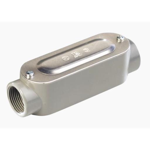 [RAWELT_OC-2625C] RAWELT Caja oval roscada tipo C de 1 1/4" (31.8 mm) Incluye tapa y tornillos.