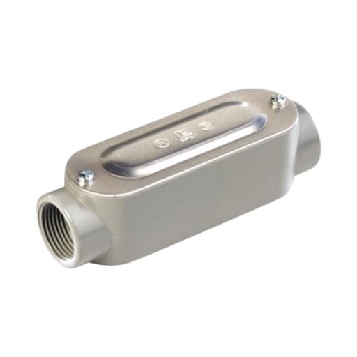 [RAWELT_OC-2625C] RAWELT Caja oval roscada tipo C de 1 1/4" (31.8 mm) Incluye tapa y tornillos.