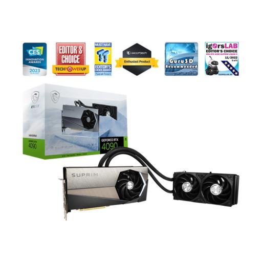 [MSI_RTX 4090 SUPRIM LIQUID X 24G] Tarjeta de video MSI NVIDIA GeForce RTX 4090 SUPRIM LIQUID X 24GB