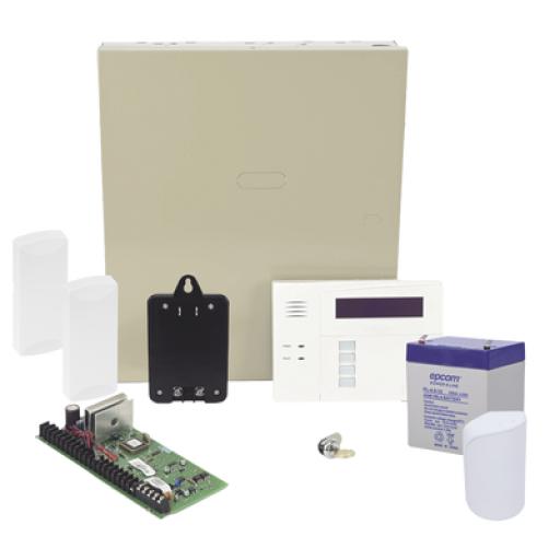 [HONEYWELLHOMERESIDEO_VISTA48RFSFIRE] HONEYWELL HOME RESIDEO Panel de Alarma VISTA48LA Teclado Alfanumérico con Receptor Inalámbrico, Batería, Transformador, Sensor de Movimiento y 2 Contactos Magnéticos Inalámbricos SFire