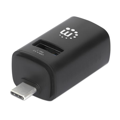 [MANHATTAN_180993] Hub USB-C con 3 puertos USB-A, 1 USB 3.0 y 2 USB 2.0 Manhattan.