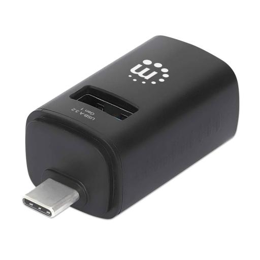 [MANHATTAN_180993] Hub USB-C con 3 puertos USB-A, 1 USB 3.0 y 2 USB 2.0 Manhattan.