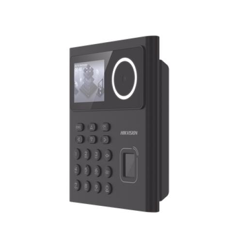 [HIKVISIONDIGITALTECHNOLOGY_DS-K1T320MFWX-B] Hikvision Digital Technology Terminal Min Moe WiFi con Batería de Respaldo / Administrable por Smartphone o Nube /  Acceso y Asistencia /  Huella, Facial y Tarjetas MIFARE /  500 rostros y 1,000 Huellas y Tarjetas / Detección de Cubrebocas / HikConnect