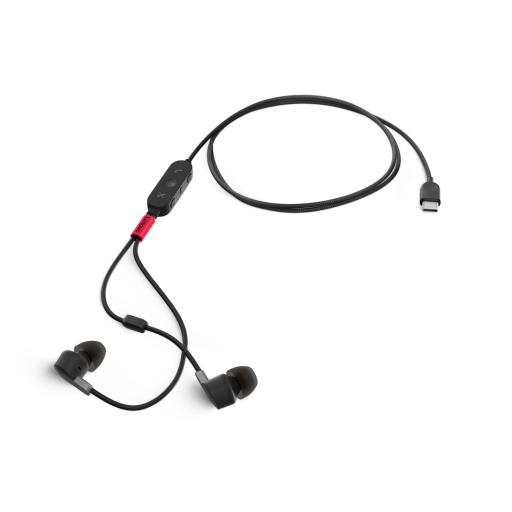 [LENOVO_4XD1C99220] Lenovo 4XD1C99220 audífono y auriculare Auriculares Alámbrico Intra auditivo Música/cotidiano USB Tipo C Negro