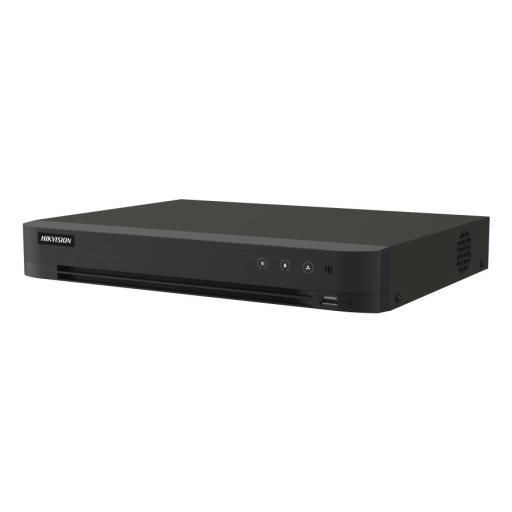 [HIKVISIONDIGITALTECHNOLOGY_IDS-7216HQHI-M1/XT] Hikvision Digital Technology DVR 16 Canales TURBOHD + 8 Canales IP / 5 Megapixel Lite - 3K Lite / Audio de Dos Vías por Coaxitron / Reconocimiento Facial / ACUSENSE (Evista falsas alarmas) / 1 Bahía de Disco Duro / Salida de Video en Full HD