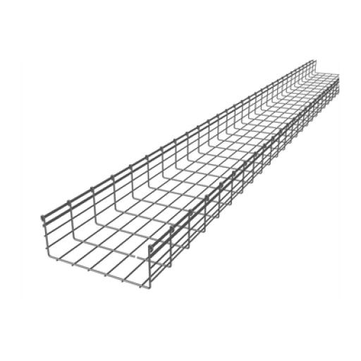 [CHAROFIL_CH-150-300EZ] CHAROFIL Charola Tipo Malla 150/300 mm, Acabado Electro Zinc, Hasta 716 Cables Cat6, Tramo de 3 Metros