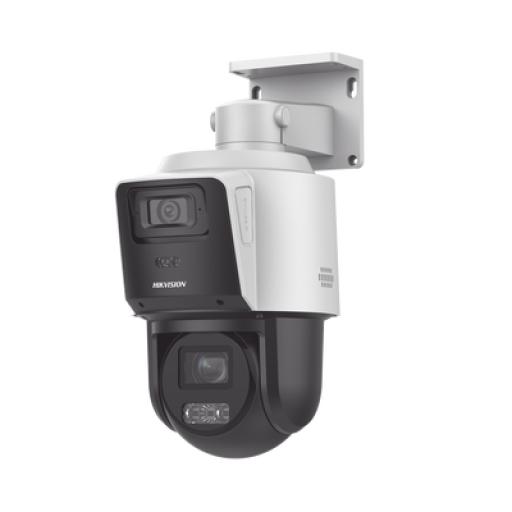 [HIKVISIONDIGITALTECHNOLOGY_DS-2SE3C404MWG-E/14] Hikvision Digital Technology [TandemVu] PTZ IP 4 Megapixel con Cámara Panoramica 4 Megapixel / 4X Zoom / Dual Light (40 mts IR + 30 mts Luz Blanca) / ACUSENSE / IP66  / PoE+ / DARKFIGHTER / Micro SD / Incluye Base para Techo o Pared