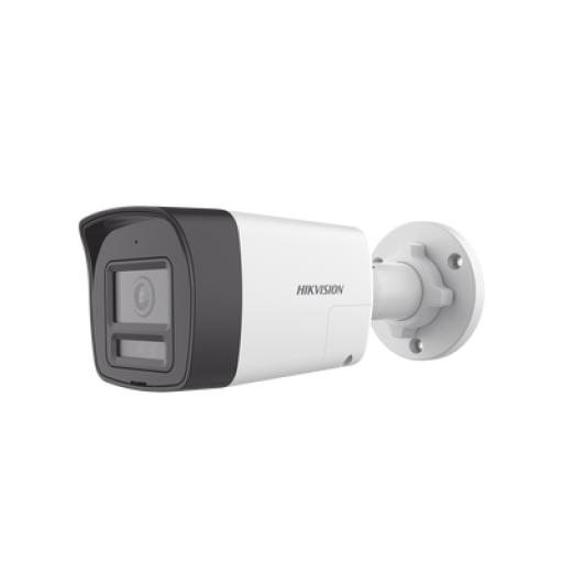 [HIKVISIONDIGITALTECHNOLOGY_DS-2CE16D0T-LTS] Hikvision Digital Technology [Audio Bidireccional + Dual Light + ColorVu] Bala TURBOHD 2 Megapixel (1080p) / Lente 2.8 mm / 30 mts IR EXIR + 20 mts Luz Blanca / Micrófono y Bocina Integrado / Exterior IP67 / Metal / dWDR