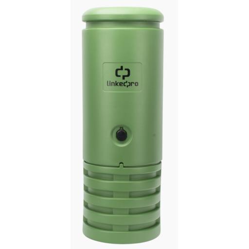 [LINKEDPROBYEPCOM_LP-PHPE-RT] LINKEDPRO BY EPCOM Pedestal para Cajas de Empalme de Fibra Óptica Cilíndrico Color Verde con Bracket Estandar (No incluye caja de empalme)
