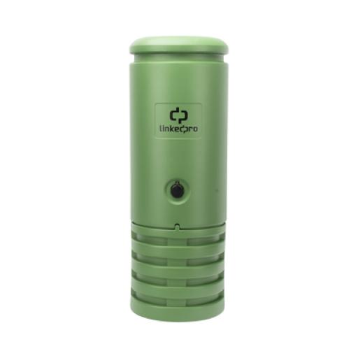 [LINKEDPROBYEPCOM_LP-PHPE-RT] LINKEDPRO BY EPCOM Pedestal para Cajas de Empalme de Fibra Óptica Cilíndrico Color Verde con Bracket Estandar (No incluye caja de empalme)