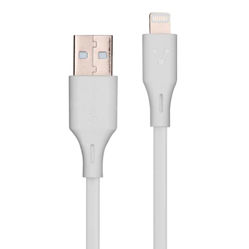 [VORAGO_CAB-L01W] Vorago CABLE VORAGO USB-APPLE LIGHTNING 1 METRO BLANCO (CAB-L01W)