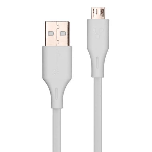 [VORAGO_CAB-M01W] Vorago CABLE USB VORAGO USB- MICRO USB 1 METRO BLANCO (CAB-M01W)