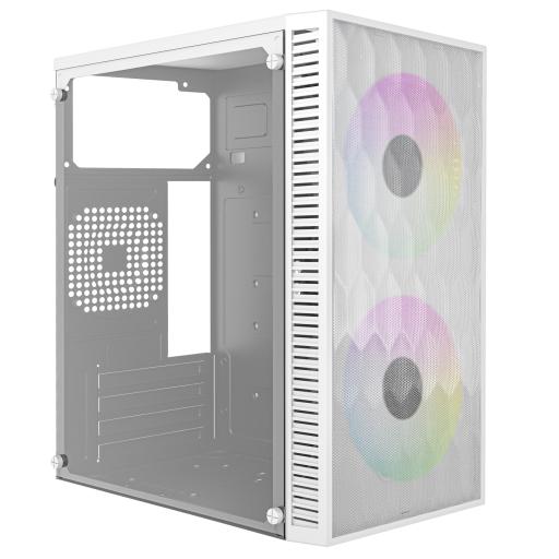 [ACTECK_AC-939515] GABINETE ACTECK (AC-939515) FUJI GC470,MICRO ATX,FUENTE 500W,1*USB 3.0,ACRILICO,MALLA METAL,BLANCO