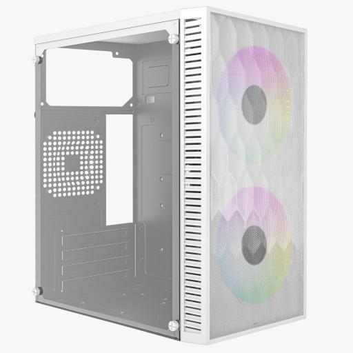 [ACTECK_AC-939515] GABINETE ACTECK (AC-939515) FUJI GC470,MICRO ATX,FUENTE 500W,1*USB 3.0,ACRILICO,MALLA METAL,BLANCO
