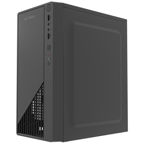 [ACTECK_AC-939539] GABINETE ACTECK (AC-939539) KIOTO GC220F,MICRO ATX,FUENTE 500W,2*USB 2.0,NEGRO
