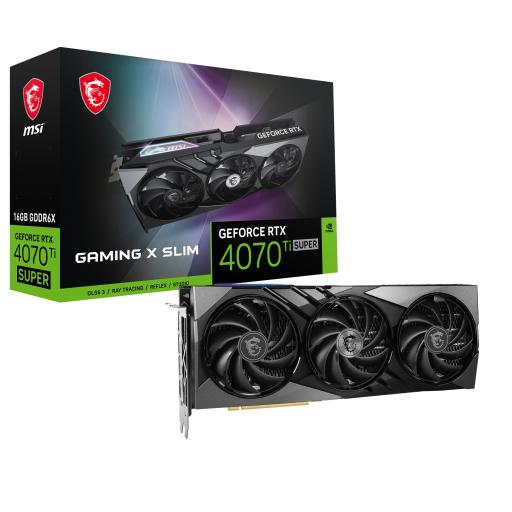 [MSI_RTX 4070 TI SUPER 16G GAMING X SLIM] Tarjeta de video MSI NVIDIA GeForce RTX4070Ti SUPER GAMING X SLIM 16GB