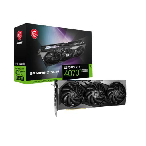 [MSI_RTX 4070 TI SUPER 16G GAMING X SLIM] Tarjeta de video MSI NVIDIA GeForce RTX4070Ti SUPER GAMING X SLIM 16GB