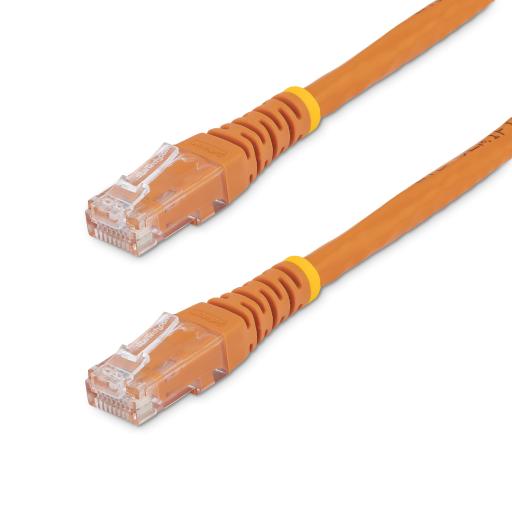 [STARTECH.COM_C6PATCH15OR] StarTech.com CABLE 4.5M RED UTP RJ45 CAT6 ETHERNET GIGABIT MOLDEADO NARANJ.