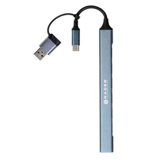 [NACEBTECHNOLOGY_NA-0125] Naceb Technology ADAPTADOR NACEB (NA-0125) HUB,CONVERTIDOR TIPO C,7*USB,1*USB A