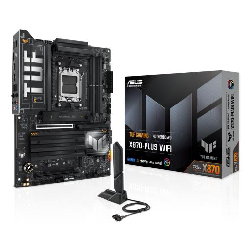 [ASUS_TUF GAMING X870-PLUS WIFI] Tarjeta madre ASUS TUF GAMING X870-PLUS WIFI S-AM5 AMD X870 HDMI 192GB