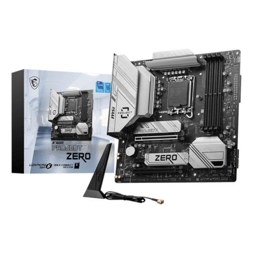 [MSI_B760M PROJECT ZERO] MSI TARJETA MADRE MSI 1700 DDR5 4X 256 MATX HDMI WIFI (B760M PROJECT ZERO)