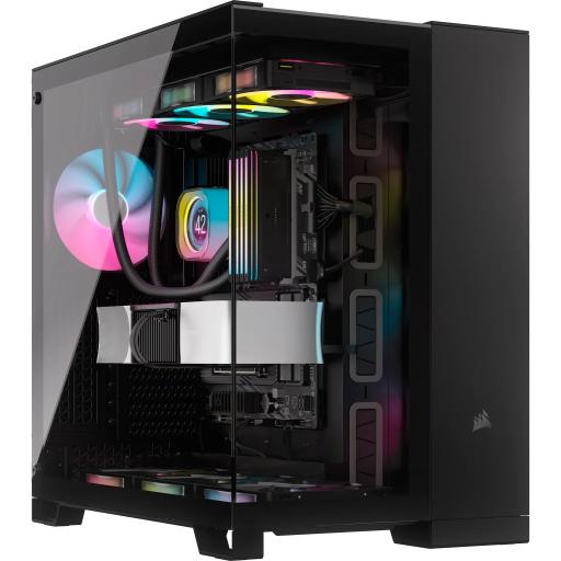 [CORSAIR_CC-9011269-WW] GABINETE CORSAIR (CC-9011269-WW) ICUE LINK 6500X RGB,NEGRO,CRISTAL TEMPLADO,MED-TORRE,SIN FUENTE