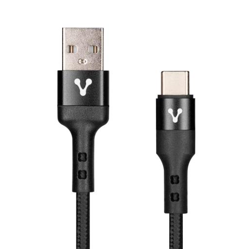 [VORAGO_CAB-128] Vorago CABLE VORAGO USB-TIPO C 3 METROS CARGA RÁPIDA NEGRO (CAB-128)