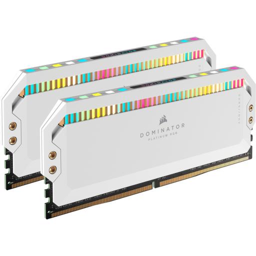 [CORSAIR_CMT64GX5M2B5200C40W] MEMORIA DIMM DDR5 CORSAIR (CMT64GX5M2B5200C40W) 64GB 5200MHZ (2X32GB) DOMINATOR PLATINUM RGB,BLANCO