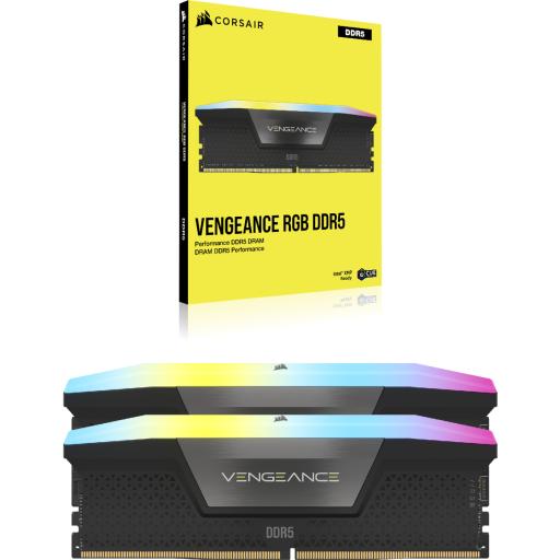 [CORSAIR_CMH96GX5M2B5600C40] MEMORIA DIMM DDR5 CORSAIR (CMH96GX5M2B5600C40) 96GB 5600MHZ (2X48GB) VENGEANCE RGB,NEGRO CL40-77