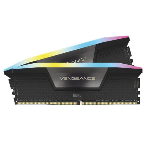 [CORSAIR_CMH32GX5M2B6000Z30K] MEMORIA DIMM DDR5 CORSAIR (CMH32GX5M2B6000Z30K) 32GB,6000MHZ,(2X16GB) VENGEANCE RGB,NEGRO,CL30-76