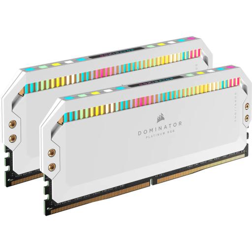 [CORSAIR_CMT64GX5M2B5600C40W] MEMORIA DIMM DDR5 CORSAIR (CMT64GX5M2B5600C40W) 64GB 5600MHZ (2X32GB) DOMINATOR PLATINUM RGB,BLANCO