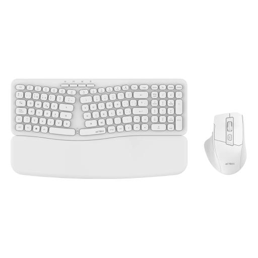 [ACTECK_AC-939874] KIT TECLADO Y MOUSE INALAMBRICO ACTECK (AC-939874) ULTRA CONFORT MK650,USB RF,100 TEC,1600 DPI,BLANC