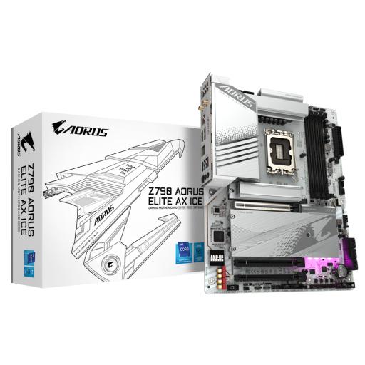 [GIGABYTE_Z790 A ELITE AX ICE] MOTHERBOARD GIGABYTE (Z790 A ELITE AX ICE) SOCKET 1700, 4*DDR5 7600 MHZ, HDMI,DP, ATX