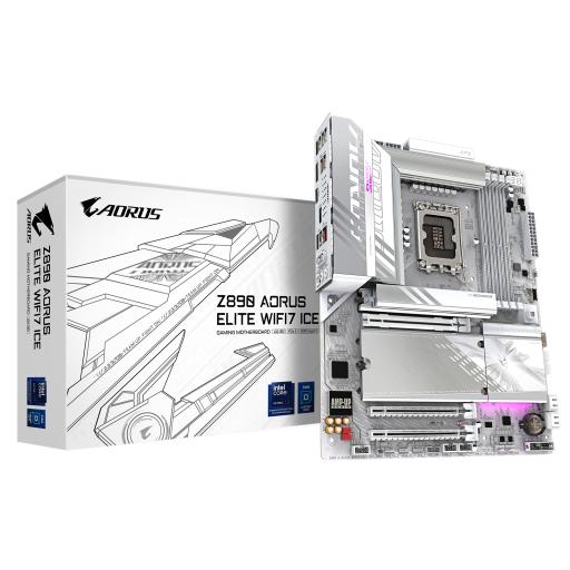 [GIGABYTE_Z890 A ELITE WF7 ICE] MOTHERBOARD GIGABYTE (Z890 A ELITE WF7 ICE) SOCKET 1851, 4*DDR5 8800MHZ, DP, ATX, WIFI7/BT