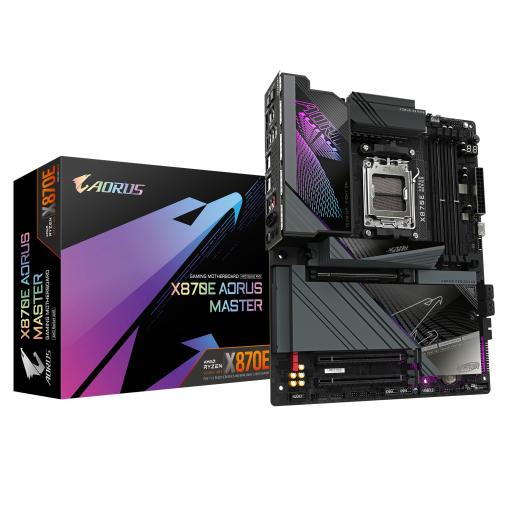 [GIGABYTE_X870E AORUS MASTER] MOTHERBOARD GIGABYTE (X870E AORUS MASTER) SOCKET AM5,4*DDR5 8600MHZ, HDMI, ATX, WIFI7/BT