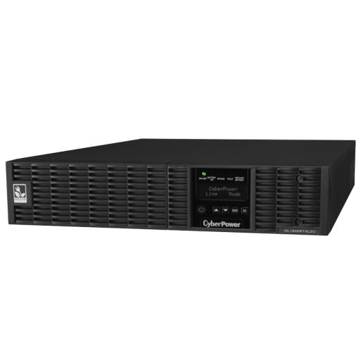 [CYBERPOWER_OL1500RTXL2U] CyberPower UPS de 1500 VA/1350 W, Online Doble Conversión, Entrada 120 Vca NEMA 5-15P, Onda Senoidal Pura, Rack o Torre de 2 UR, Con  8 Tomas NEMA 5-15R