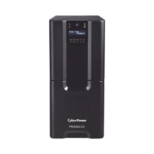 [CYBERPOWER_PR3000LCD] CyberPower UPS de 3000 VA/2700 W, Topología Línea Interactiva, Entrada 120 Vca NEMA L5-30P, Onda Senoidal Pura, Tipo Torre, Con 8 Tomas NEMA 5-15R y 2 NEMA 5-20R