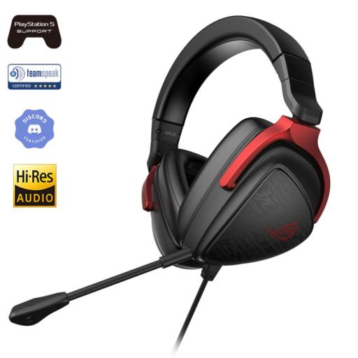 [ASUS_ROG DELTA S CORE] Audífonos gamer ASUS ROG Delta S Core 7.1 Alámbrico 1.5m + 1m 3.5mm