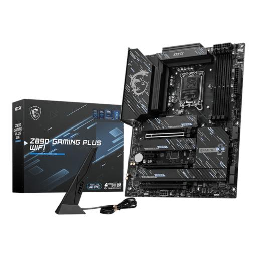 [MSI_Z890 GAMING PLUS WIFI] MOTHERBOARD MSI (Z890 GAMING PLUS WIFI) SOCKET 1851, 4*DDR5 9200 , HDMI, THUNDEBOLT, 4*M.2, ATX