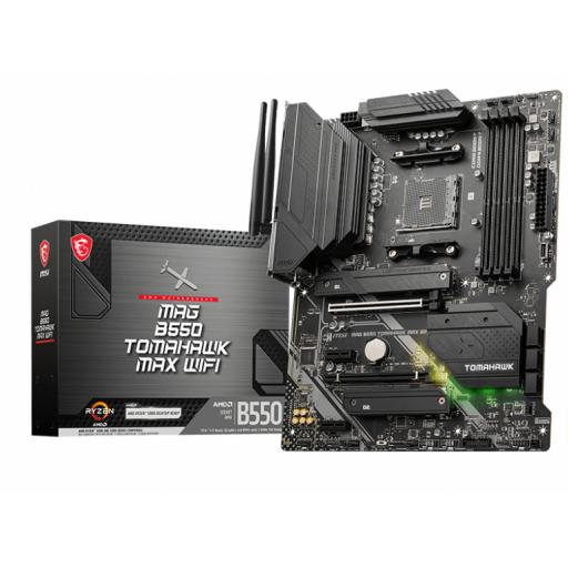 [MSI_MAG B550 TOMAHAWK MAX WIFI] MOTHERBOARD MSI (MAG B550 TOMAHAWK MAX WIFI) SOCKET AM4,4*DDR4 5100,HDMI,DP,CROSSFIRE,ATX