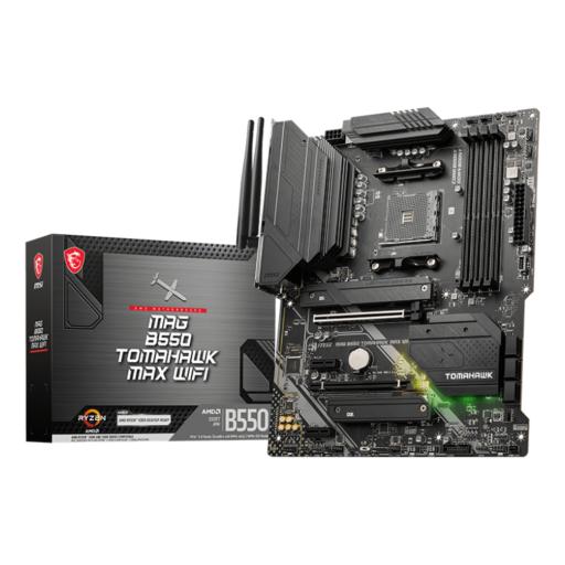 [MSI_MAG B550 TOMAHAWK MAX WIFI] MOTHERBOARD MSI (MAG B550 TOMAHAWK MAX WIFI) SOCKET AM4,4*DDR4 5100,HDMI,DP,CROSSFIRE,ATX