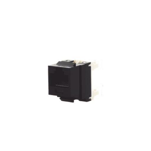 [PANDUIT_NKP5E88MBL] Panduit Conector Jack Estilo 110 (de Impacto), Tipo Keystone, Categoría 5e, de 8 posiciones y 8 cables, Color Negro