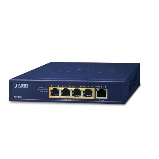 [PLANET_POE-E304] Planet Extensor Ultra PoE de 65 Watts Con 4 Puertos Gigabit de Salida 802.3 af/at