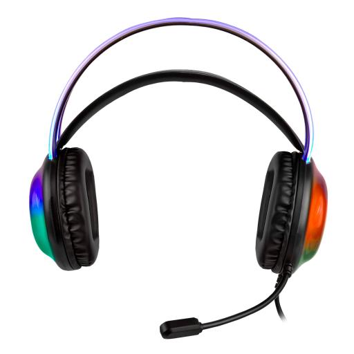 [PERFECTCHOICE_V-930730] Perfect Choice DIADEMA GAMER TRANSPARENTE RGB - HELUMO