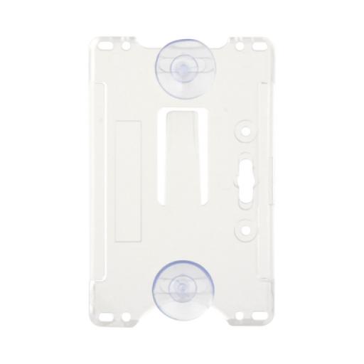 [ACCESSPRO_ACCESS-HOLDERA] AccessPRO Porta tarjeta de plastico ABS / Transparente / Compatible con tarjetas ACCESSCARDEPC / PROCARDX o Formato CR80