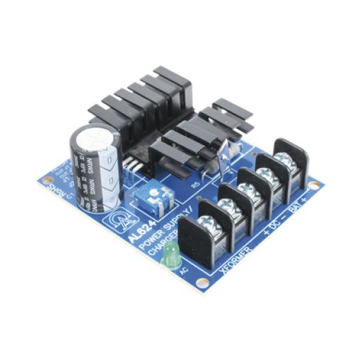 [ALTRONIX_AL-624] Altronix 6 o 12 o 24 Vcc @ 1.2  A o 0.75 A / fuente tipo tarjeta / 1 salida / requiere transformador de entrada / capacidad de respaldo / Batería no incluida.