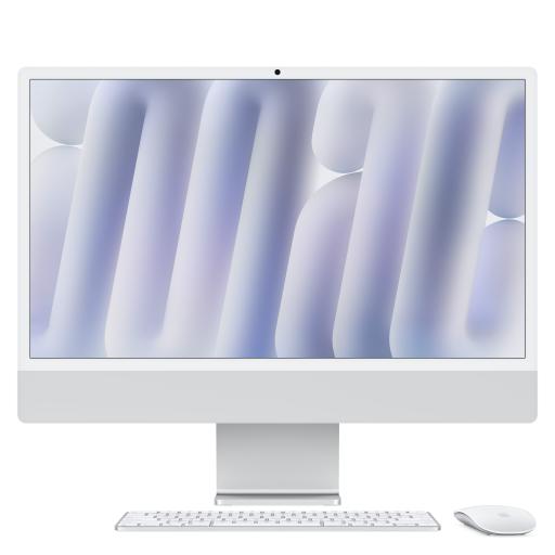 [APPLE_MWUC3E/A] Apple iMac Apple M M4 59.7 cm (23.5") 4480 x 2520 Pixeles PC todo en uno 16 GB 256 GB SSD macOS Sequoia Wi-Fi 6E (802.11ax) Plata