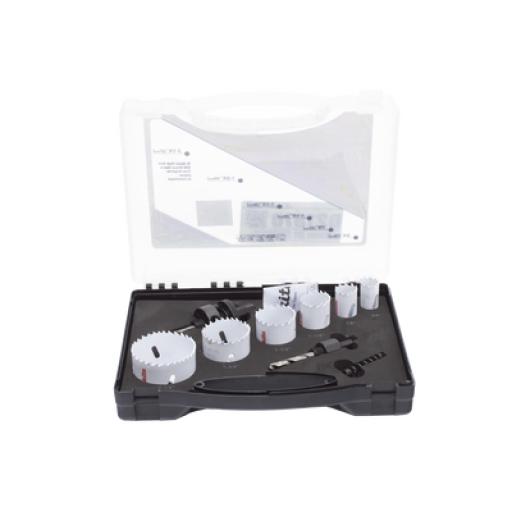 [MAKITA_D-21870] Makita Kit de broca sierras (3/4 - 2 1/4 in) incluye 6 piezas de broca sierras, 2 adaptadores y resorte de expulsión.
